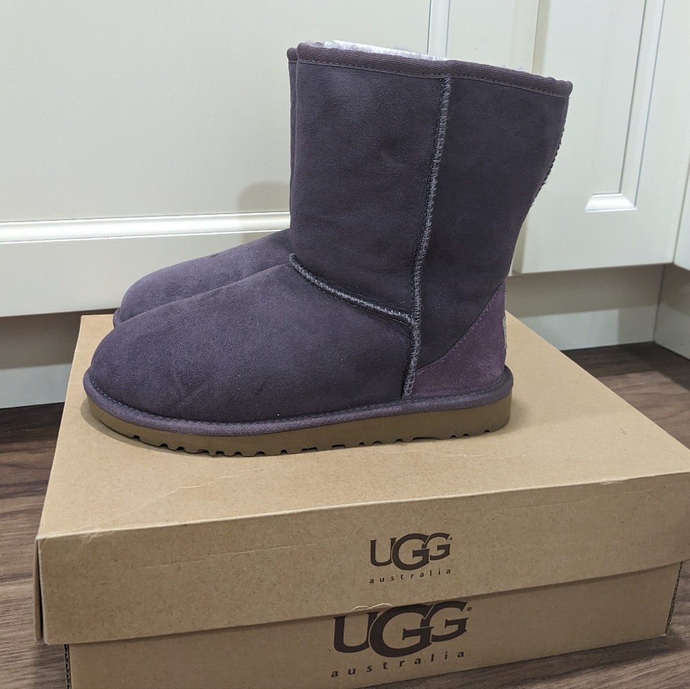 Ugg classic short purple boots